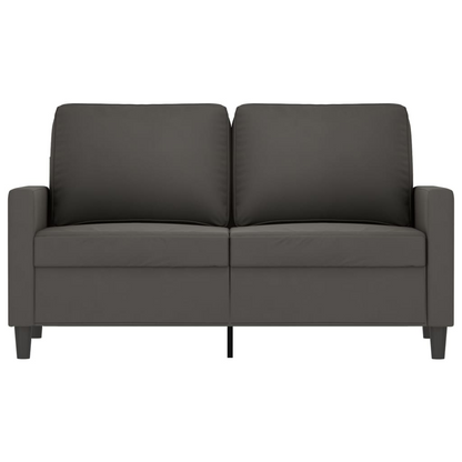 2-Seater Sofa Dark Gray 47.2" Velvet