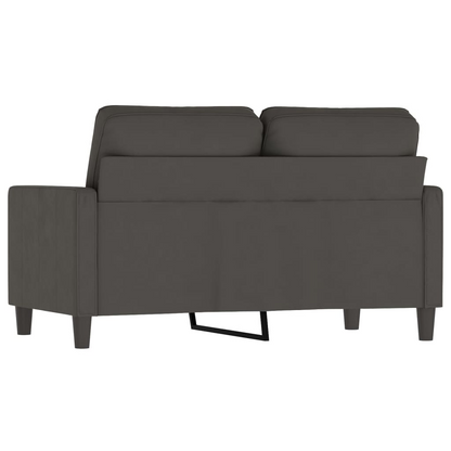 2-Seater Sofa Dark Gray 47.2" Velvet