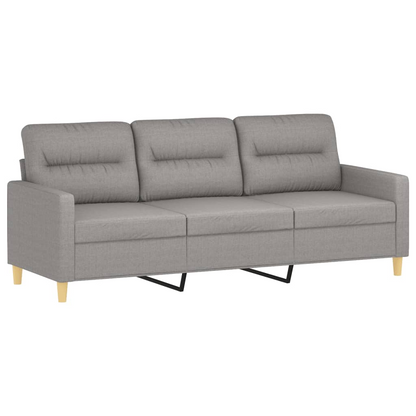 3-Seater Sofa Light Gray 70.9" Fabric