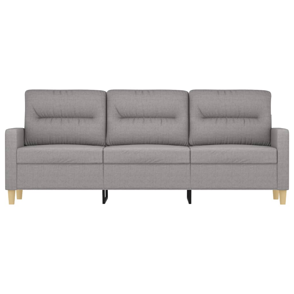 3-Seater Sofa Light Gray 70.9" Fabric