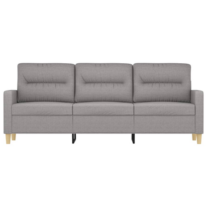 3-Seater Sofa Light Gray 70.9" Fabric