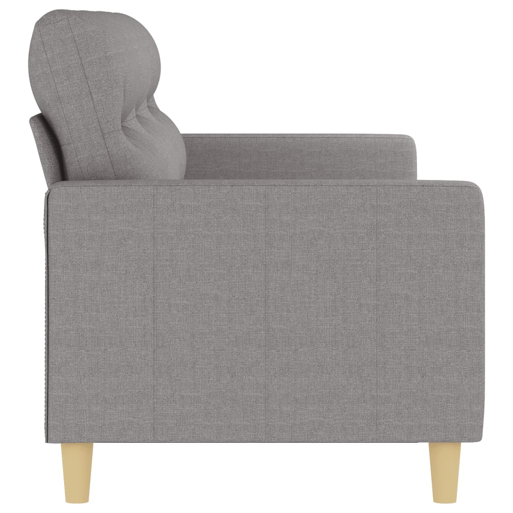 3-Seater Sofa Light Gray 70.9" Fabric