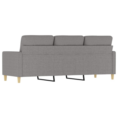 3-Seater Sofa Light Gray 70.9" Fabric