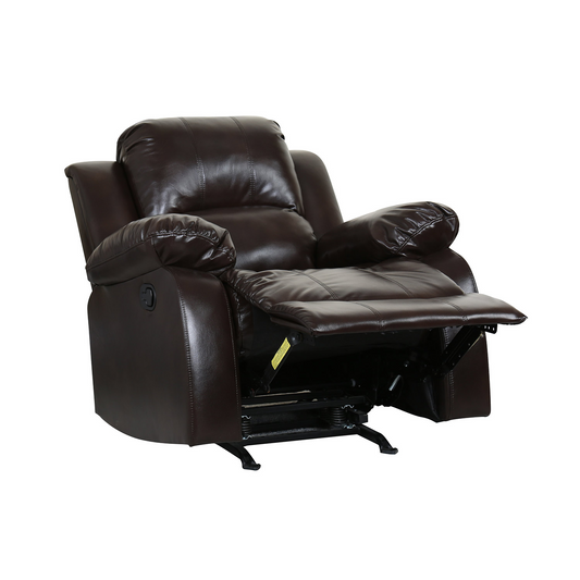 Inclinable Leather Brown Chair