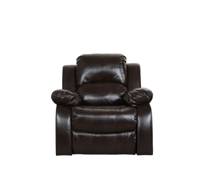 Inclinable Leather Brown Chair