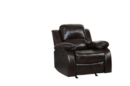 Inclinable Leather Brown Chair