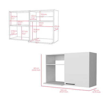 Kitchen wall cabinet Burwood, White Finish