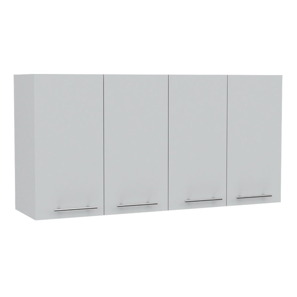 Kitchen Cabinet Durham, Four Doors, White Finish