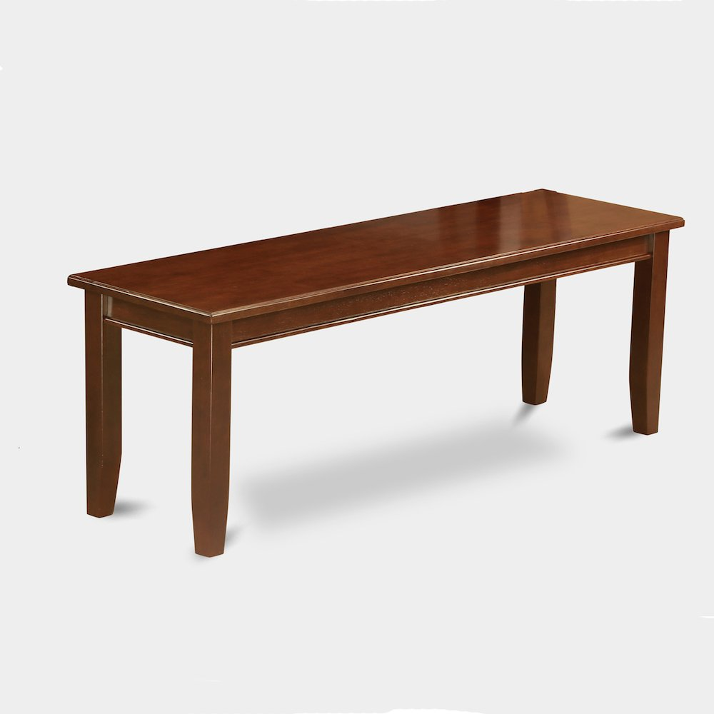 Dudley  Dining  Bench  with  Wood  Seat  in  Mahogany  Finish