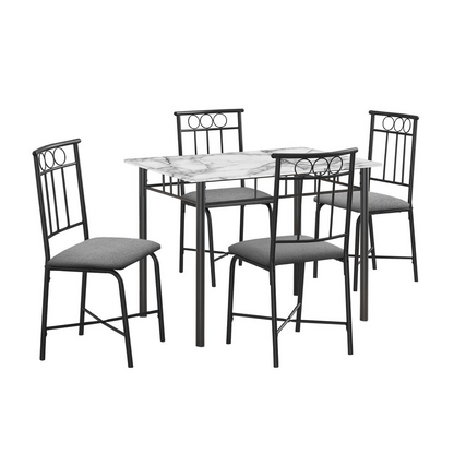 Dining Table Set, 5pcs Set, Small, 40" Rectangular, Kitchen