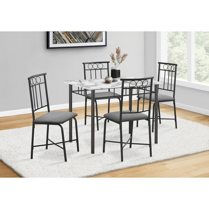 Dining Table Set, 5pcs Set, Small, 40" Rectangular, Kitchen