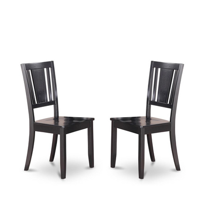 Dining Table- Dining Chairs, NODU5-BLK-W