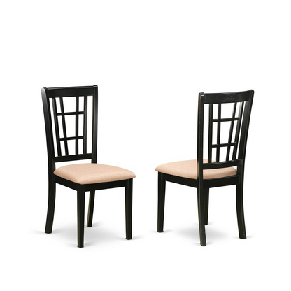 Dining Table- Dining Chairs, NONI3-BLK-C