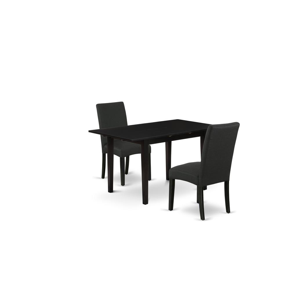 Dining Table- Dining Chairs, NODR3-BLK-24