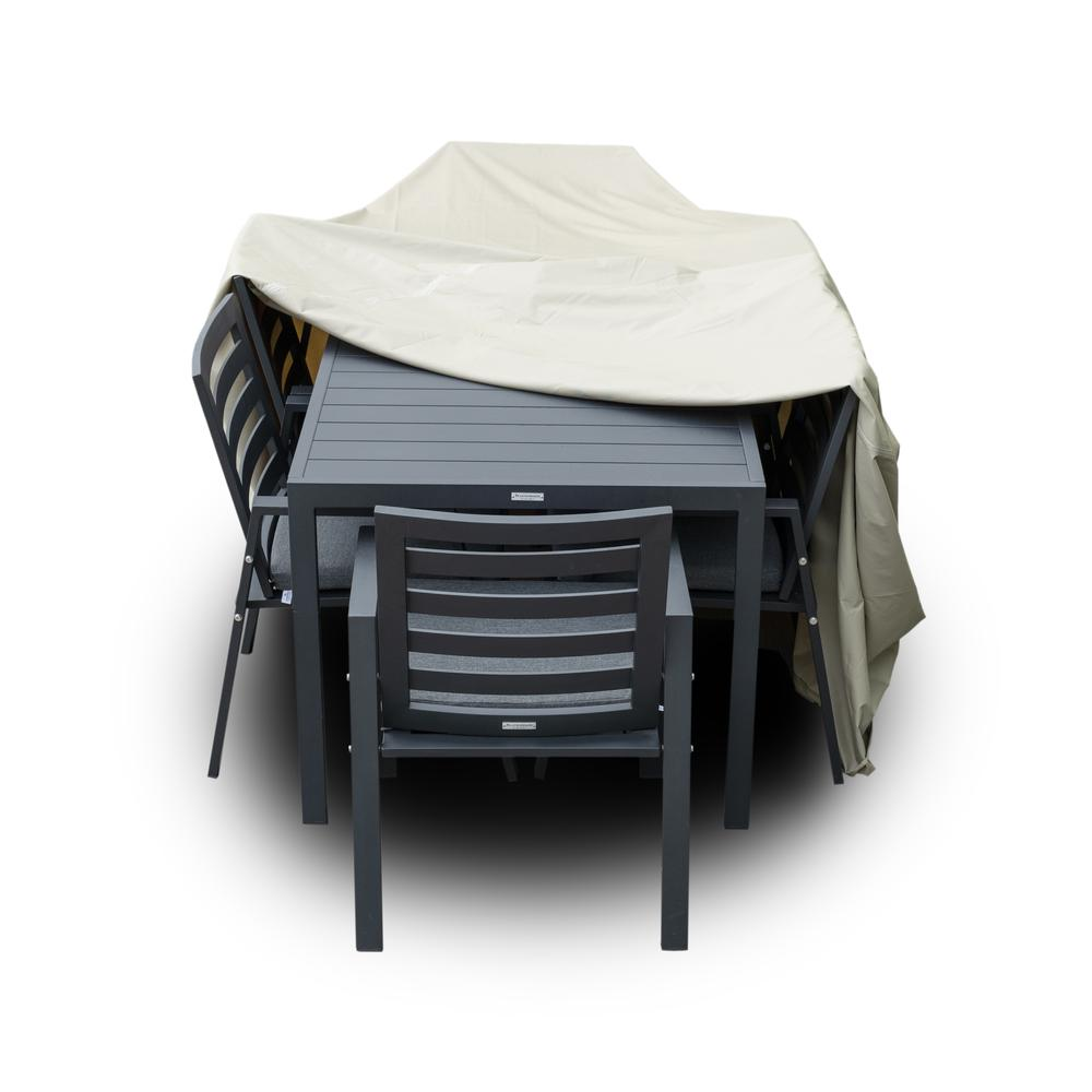 Rectangular Outdoor Rain Cover for 63" Patio Dining Table and Chairs Set