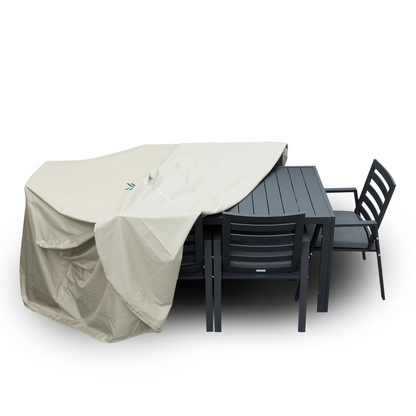 Rectangular Outdoor Rain Cover for 63" Patio Dining Table and Chairs Set