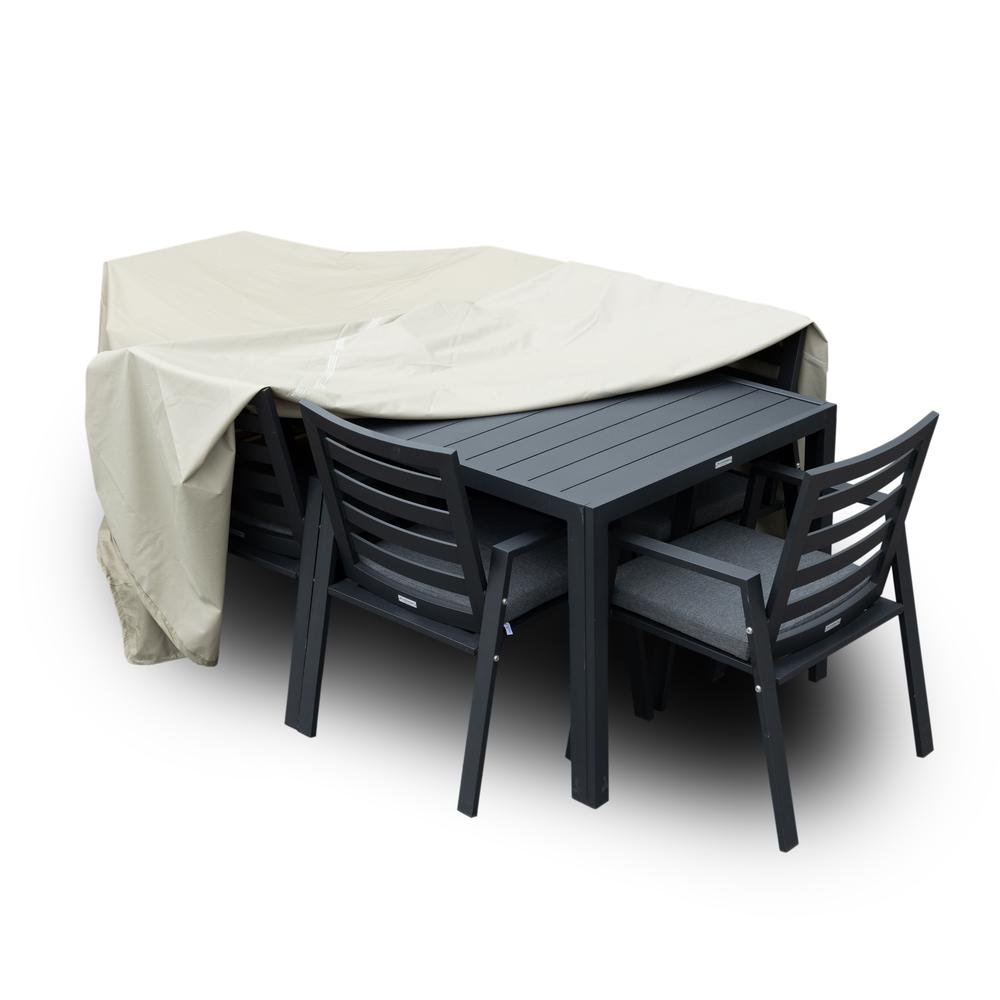 Rectangular Outdoor Rain Cover for 63" Patio Dining Table and Chairs Set