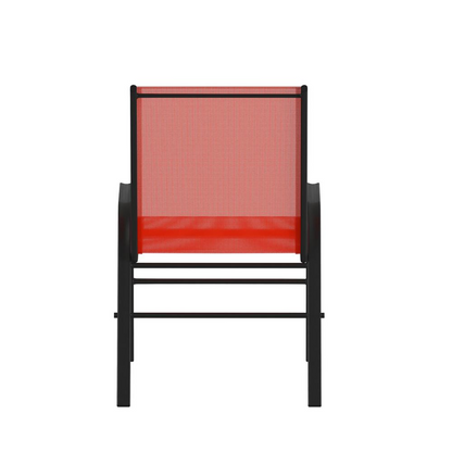 4PK Red Patio Stack Chair