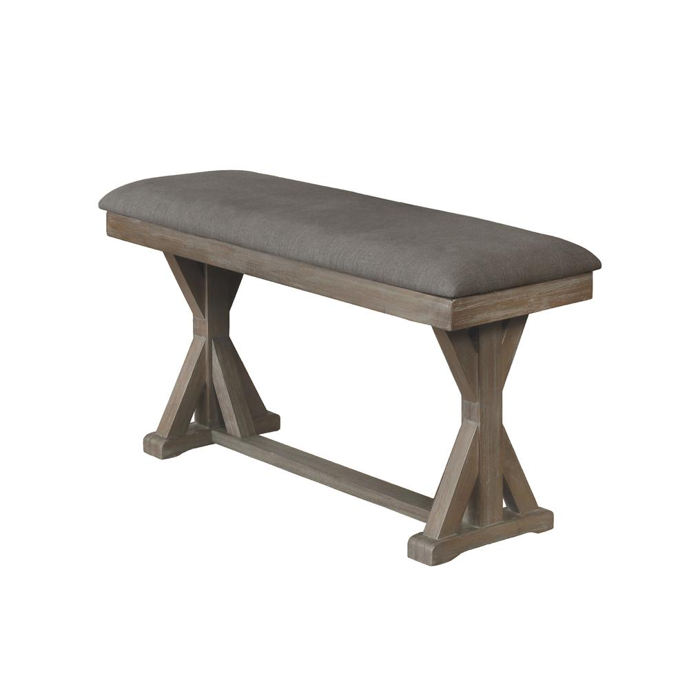 Counter Height Bench, Gray