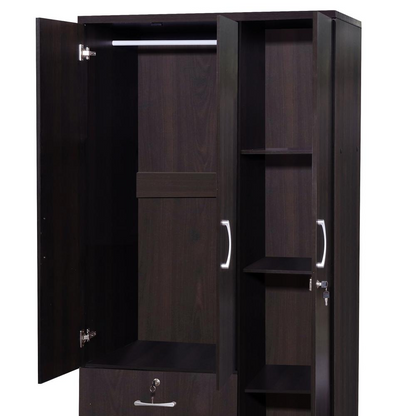 Symphony Wardrobe Armoire Closet with Two Drawers  Tobacco