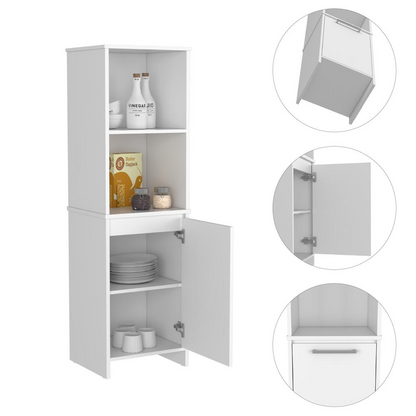 Romulo Kitchen Pantry - White