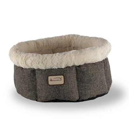 Armarkat Cozy Cat Bed in Beige and Gray C105HHS/MB