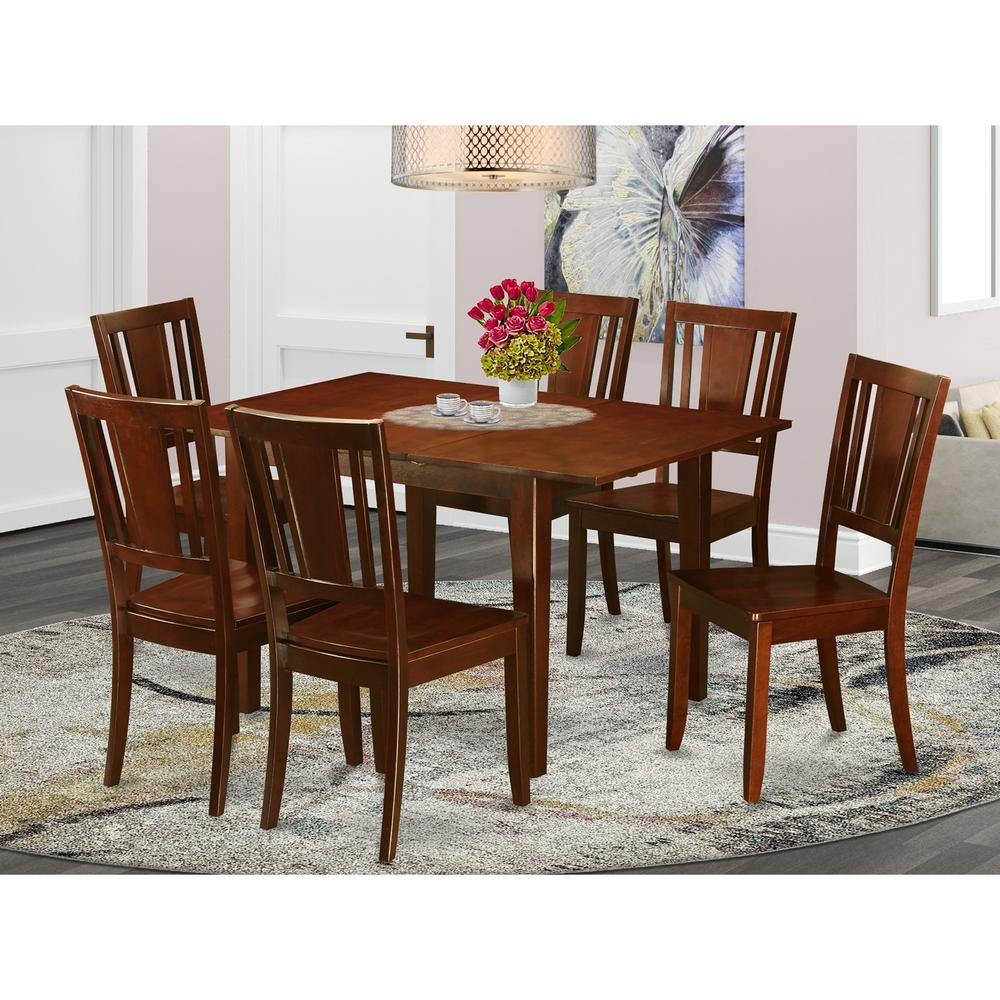 7  Pc  Kitchen  dinette  set  -  Table  with  6  Dining  Table  Chairs