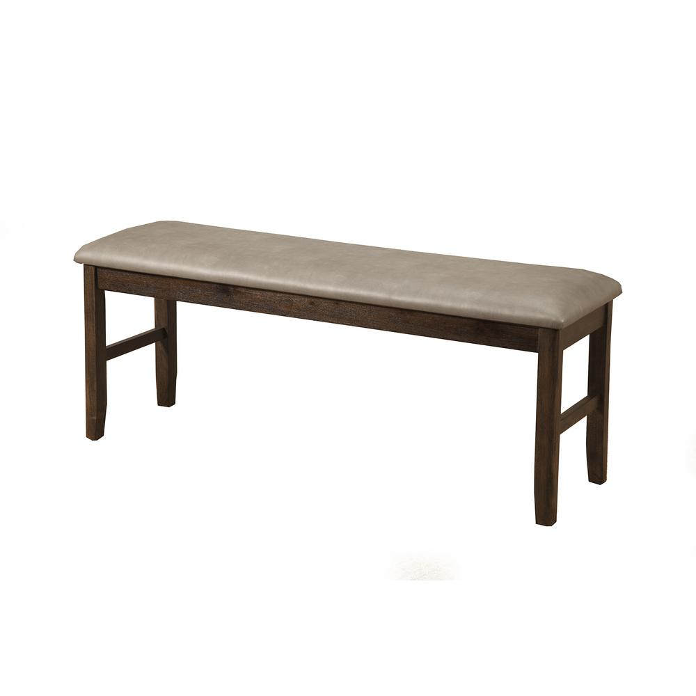 Emery Dining Bench, Walnut