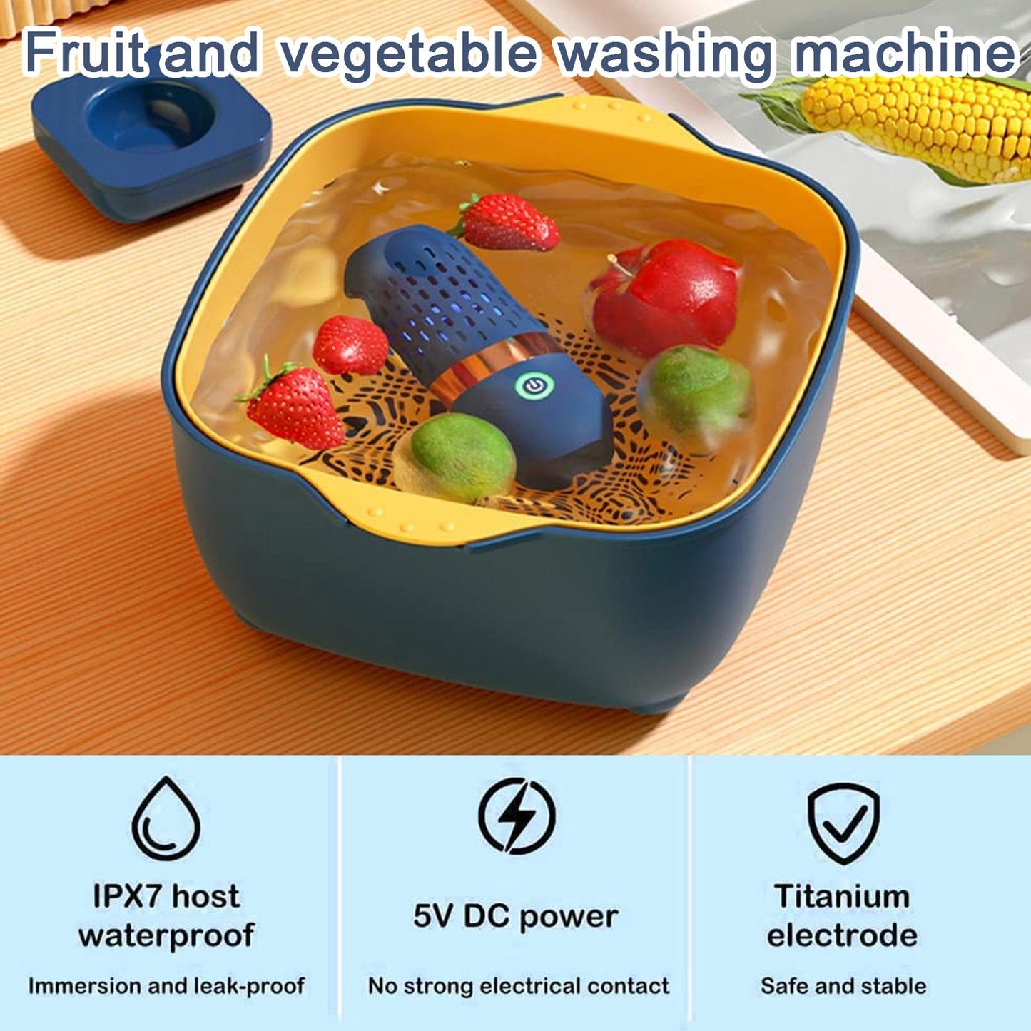 Wireless Fruit Vegetable Cleaner Capsule